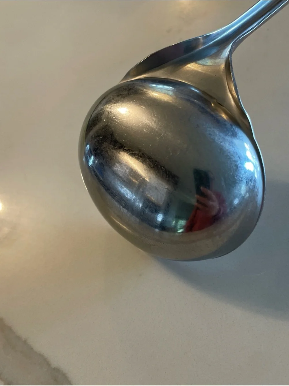 Stainless Steel Soup Ladle - Silver
